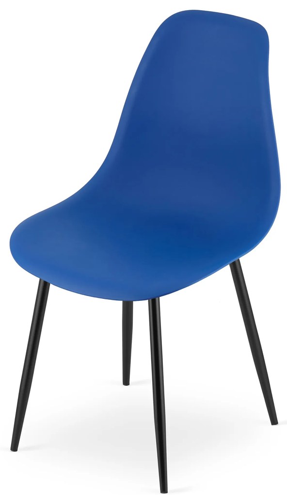 AKCIÓ Kék OSAKA szék fekete lábakkal II. osztály