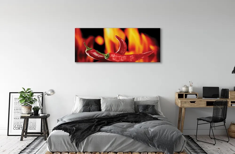 Canvas képek csípős paprika 140x70 cm