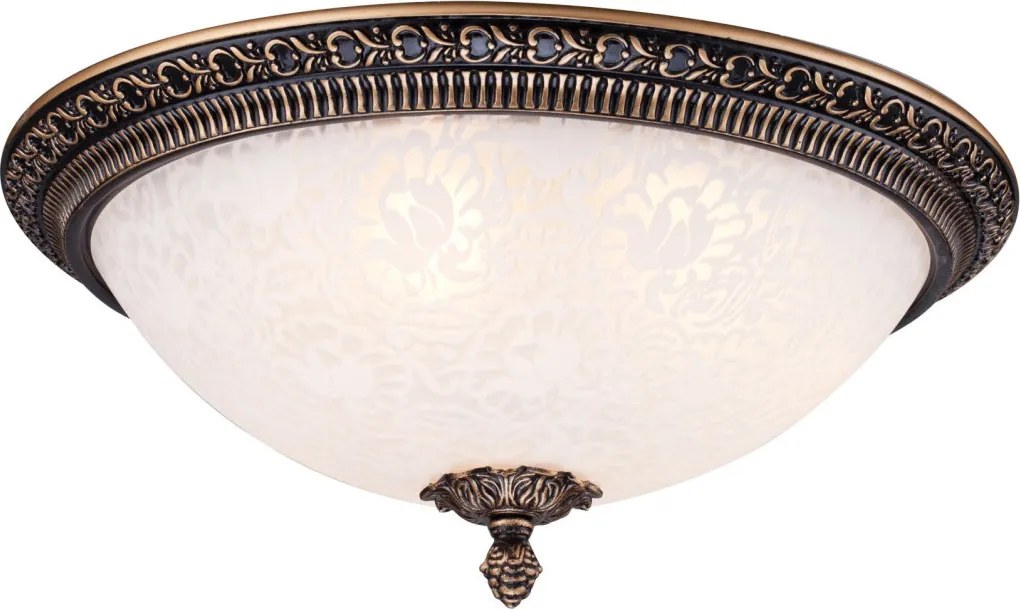 MAYTONI C908-CL-03-R PASCAL Klasszikus Mennyezeti Lámpa Antik Bronz, Fehér E27 IP20