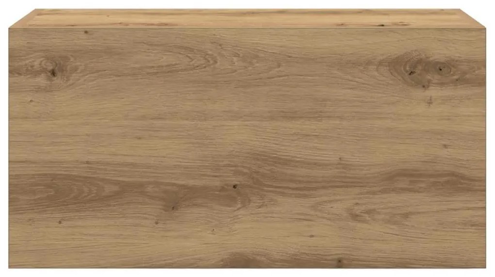 kézműves tölgy szerelt fa fali fürdőszobaszekrény 60x25x30 cm