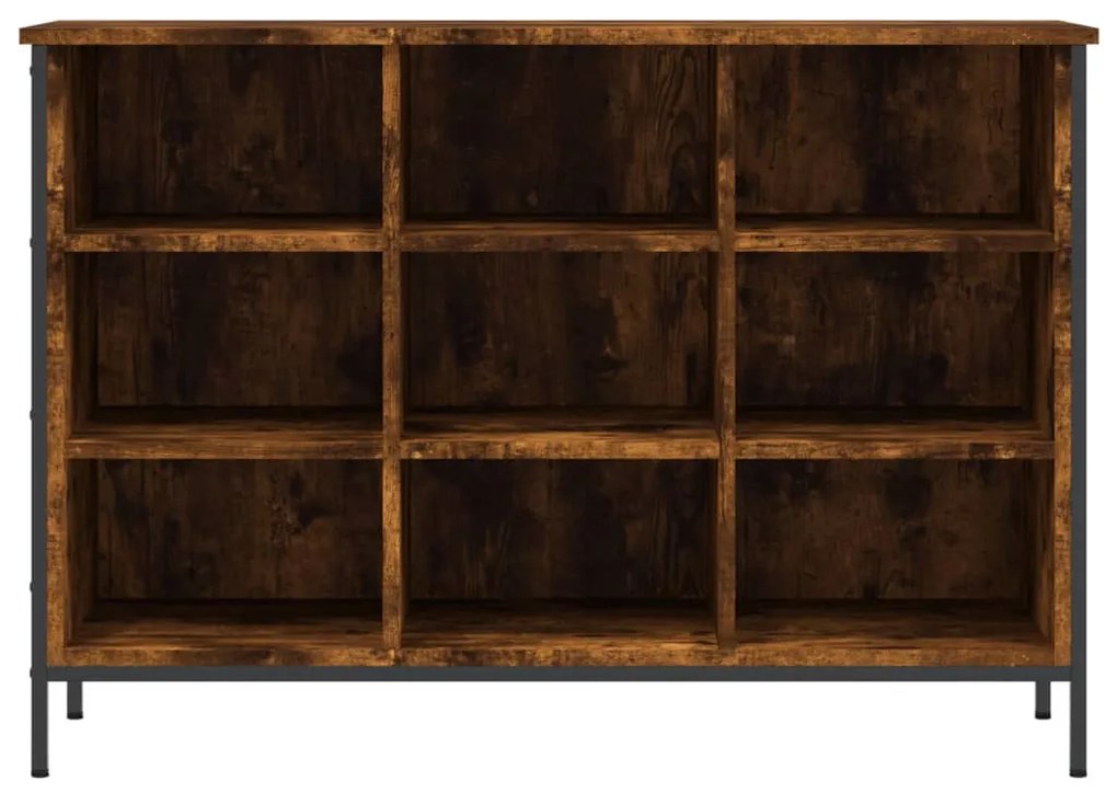 füstös tölgy színű szerelt fa cipőszekrény 100x35x70 cm