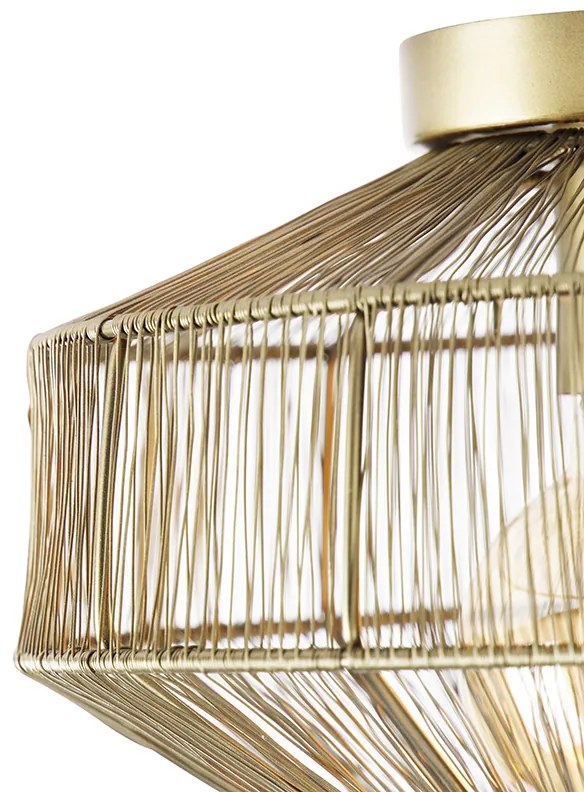 Modern mennyezeti lámpa réz 30 cm - Bolti