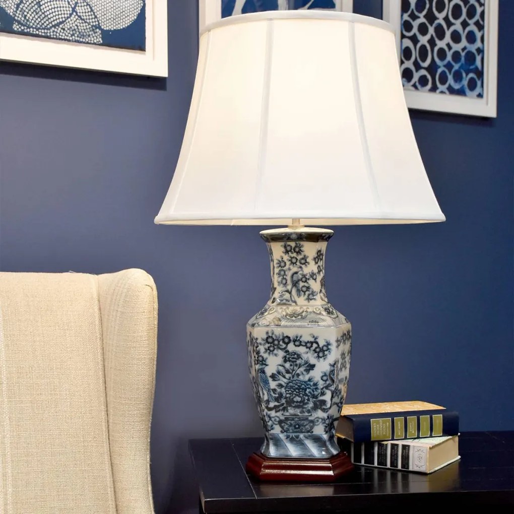 Elstead Lighting BLUE BLUE-HEX-TL Asztali lámpa 1x60W/E27