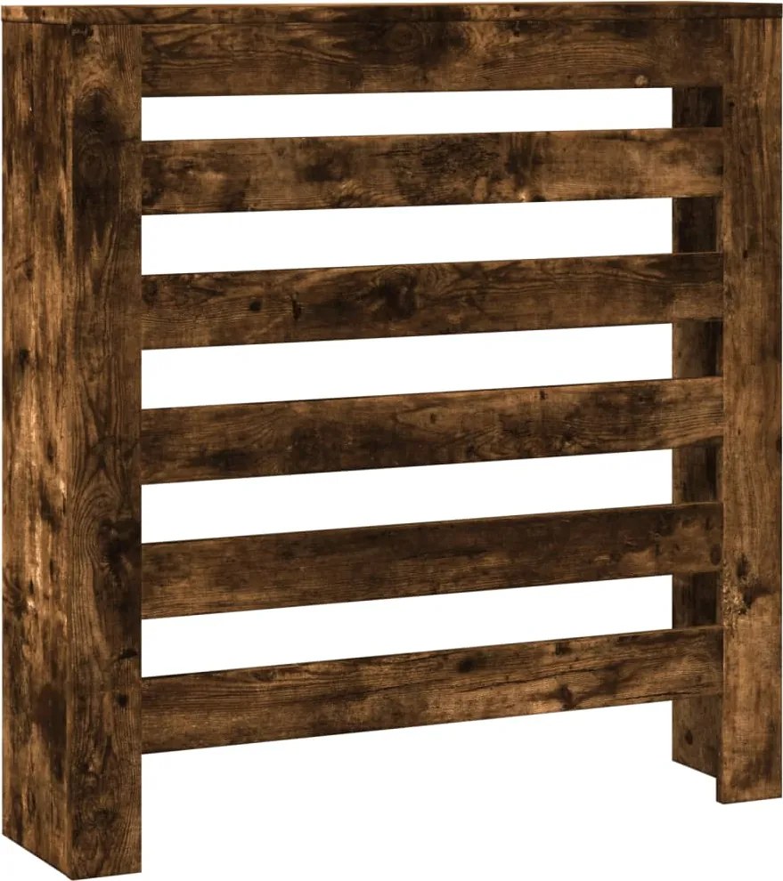 vidaXL füstös tölgy színű szerelt fa radiátorburkolat 78 x 20 x 82 cm