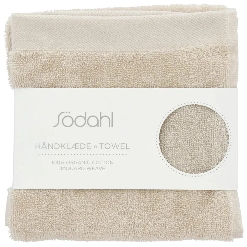 Bézs frottír pamut törölköző 40x60 cm Comfort – Södahl