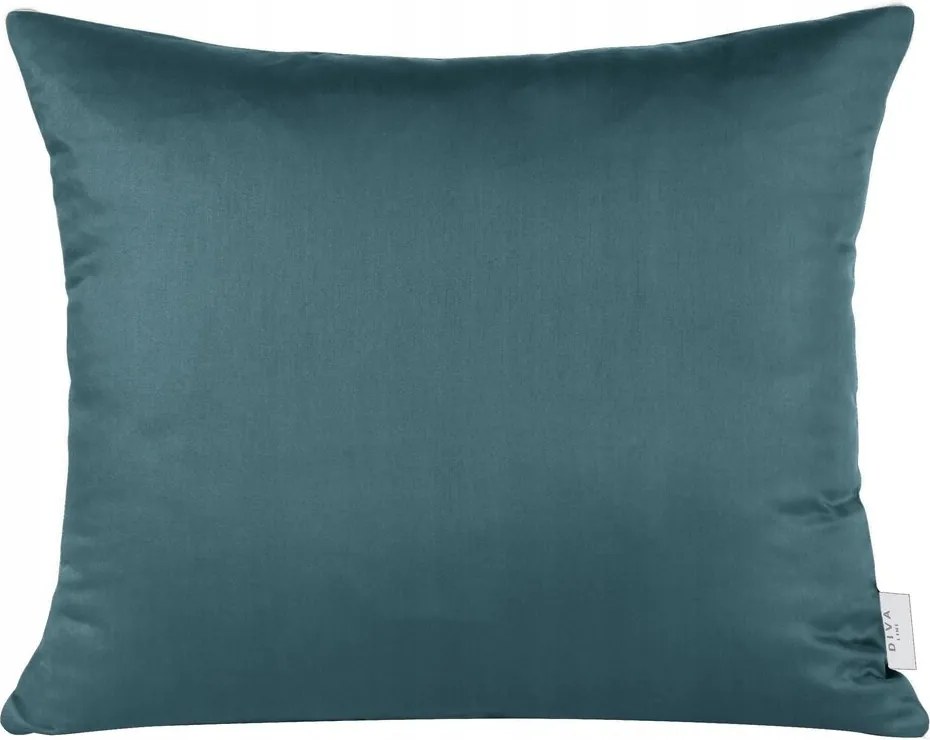 Párnahuzat 50X70 türkiz sima pamut-szatén