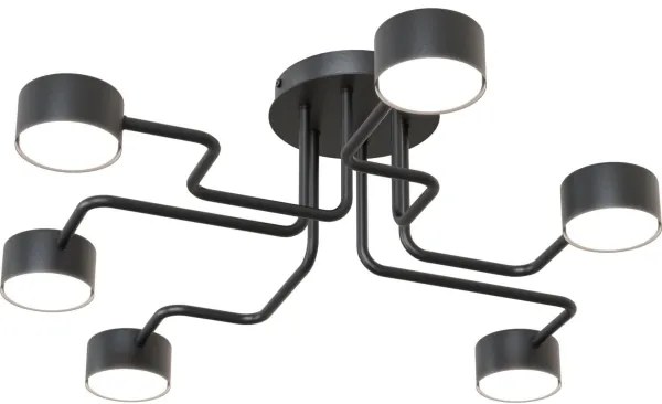 Csillár KURAGE 6xGX53/12W/230V fekete