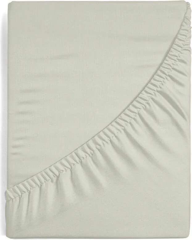 Lepedő bézs 160x200 +30cm matracra ágy gumis puha szatén