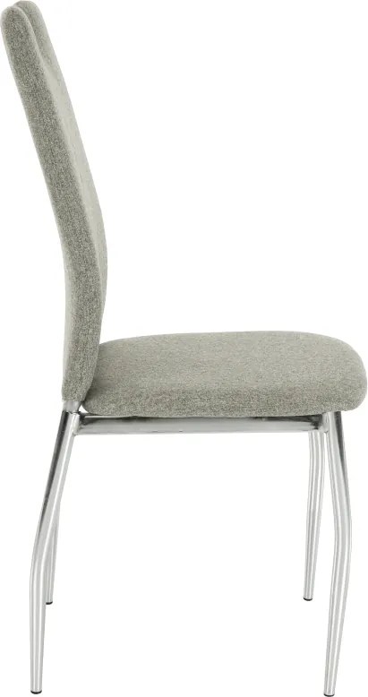 Étkezőszék, bézs melír/króm, OLIVA NEW