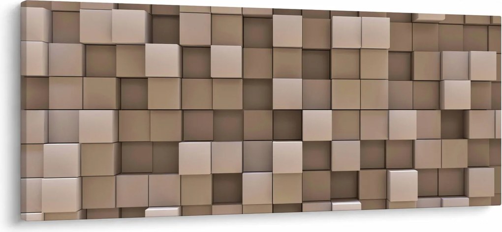 Kép - bézs kocka (120x50 cm)
