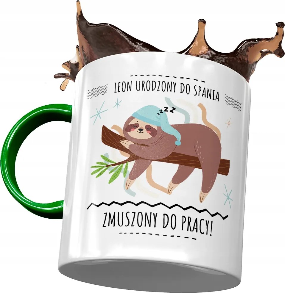 Zöld bögre Leon Barát Kolléga Ajándék Nyomtatott Fotóval