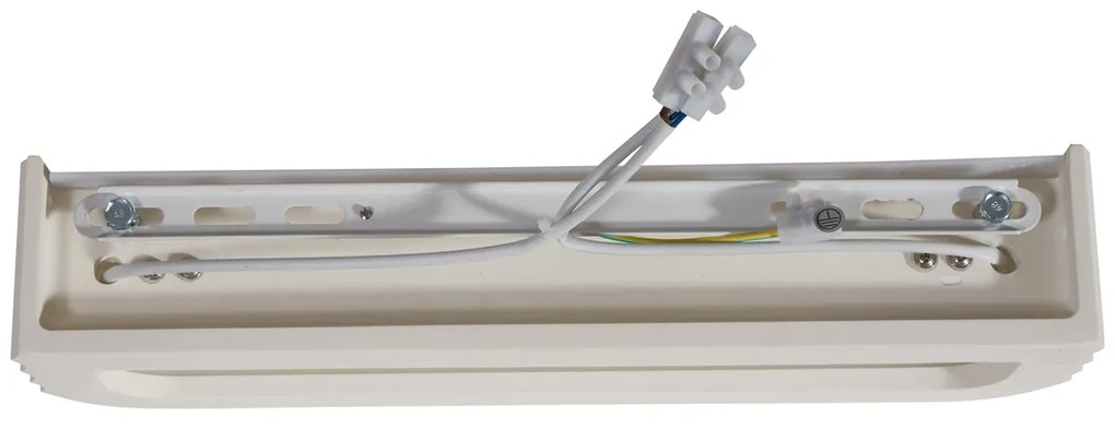 Skandináv bézs színű téglalap alakú fali lámpa 2 égős - Plaster