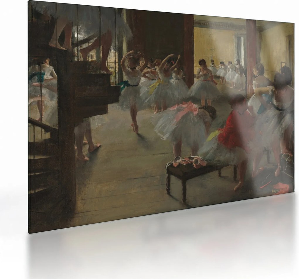 Üveg kép - Edgar Degas, The Dance Class, reprodukciók (70x50 cm)