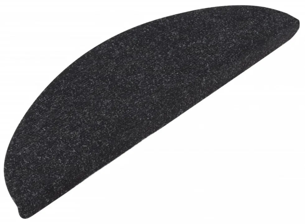 15 db antracitszürke öntapadó lépcsőszőnyeg 65x22,5x3,5 cm