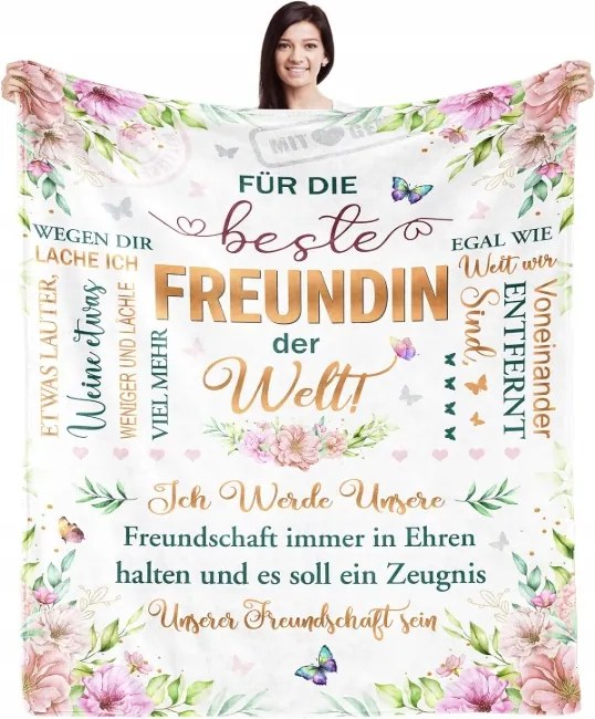 Poliészter takaró 130 cm x 150 cm többszínű