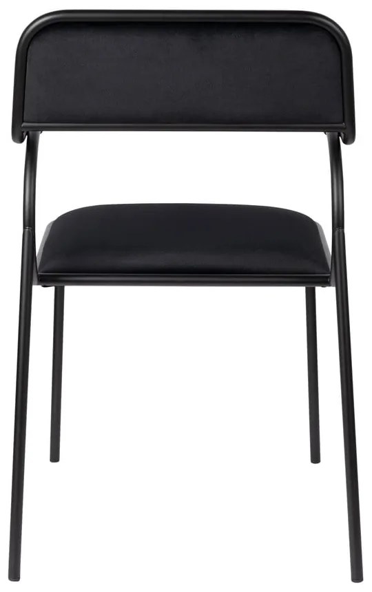 Fekete étkezőszék szett 2 db-os Alba – Zuiver