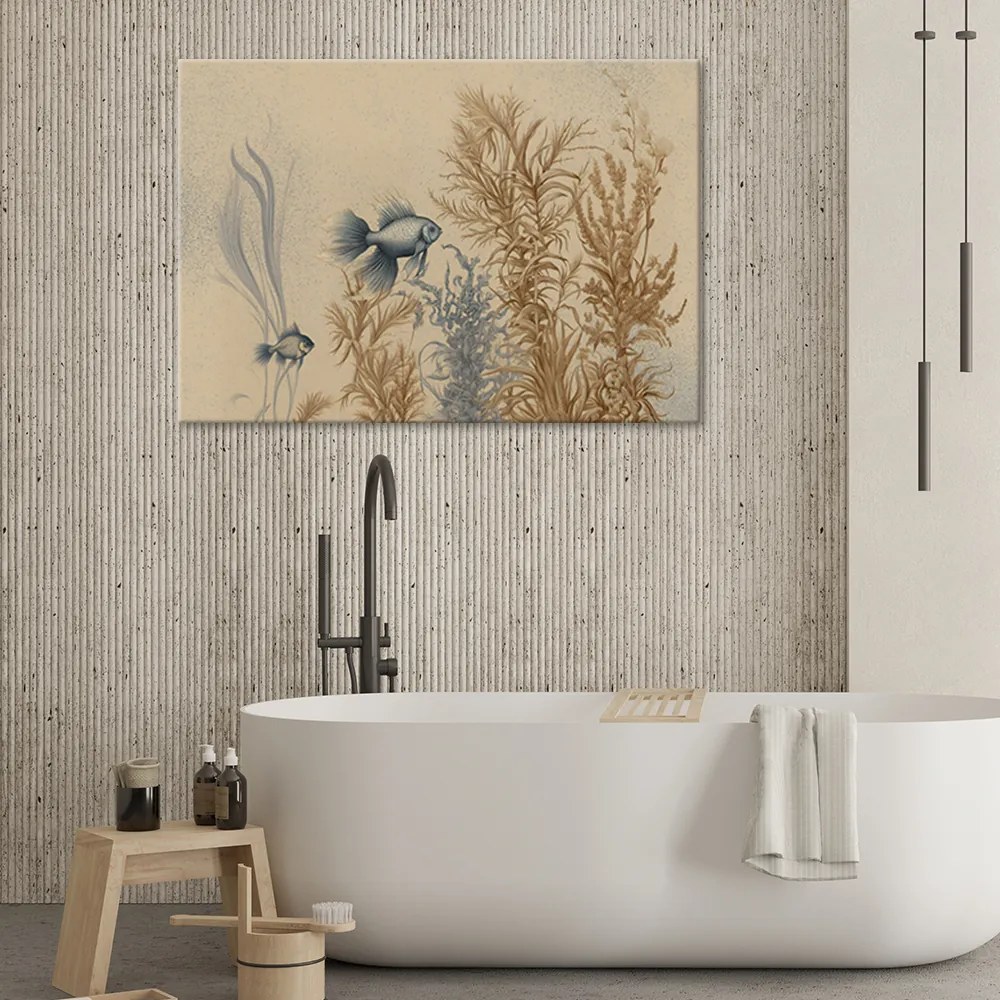 Gario Vászonkép Halak és tengeri növények Méret: 100 x 70 cm