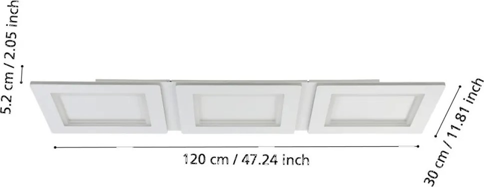 EGLO 900482 PADROGIANO-Z Modern Mennyezeti Lámpa Fehér LED IP20