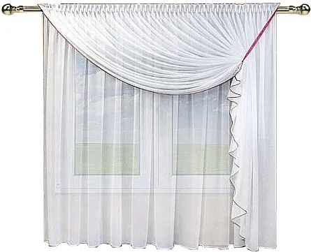 Mg Fátyol Függöny Erkély 3 részes 400cm varrott