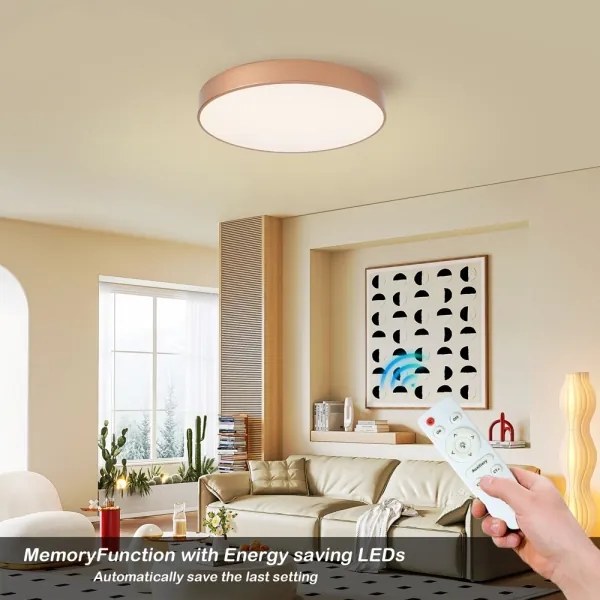 BRILAGI - Fényerőszabályozható LED mennyezeti lámpa POOL LED/60W/230V átm. 50 cm bronz +távirányító