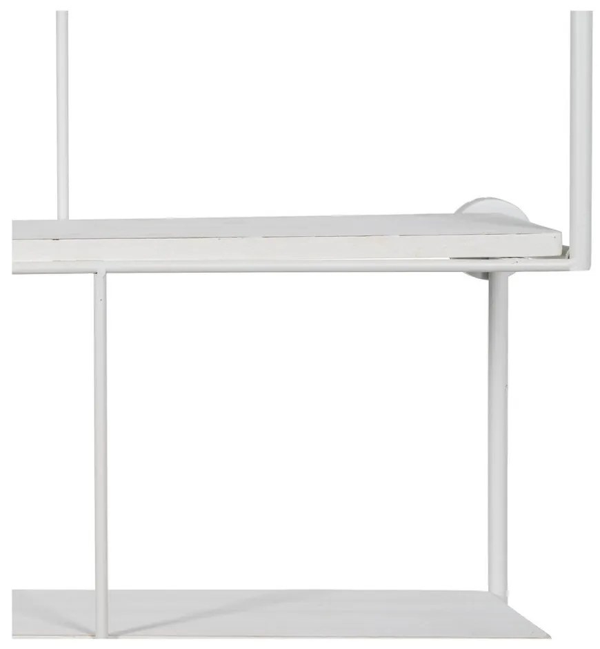 Fehér többszintes fém fali polc 51 cm – Ixia