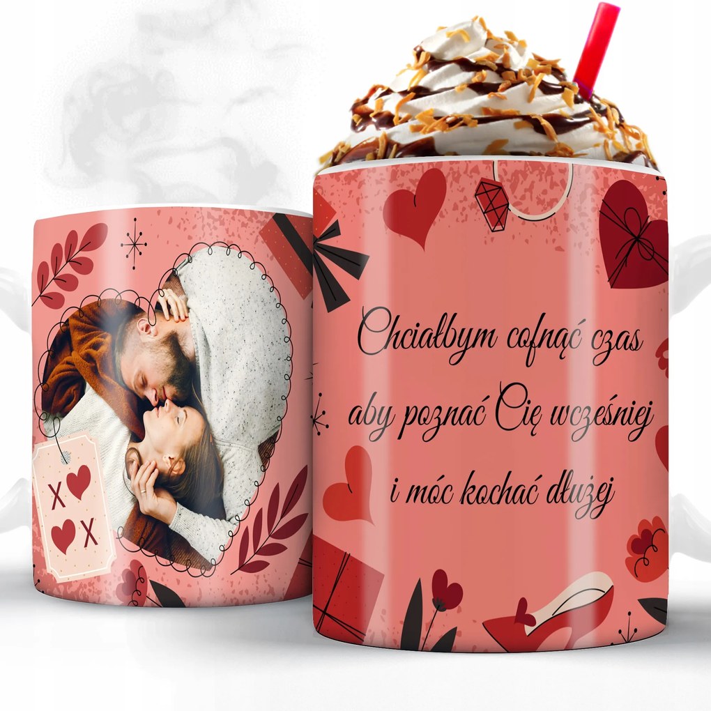 Bögre Szeretnék Korábban Megismerni *az Ön Fényképe* Ajándék Valentin napra