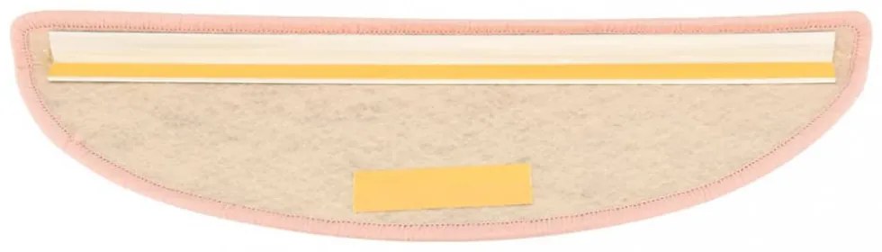 15 db szizál hatású rózsaszínű öntapadó lépcsőszőnyeg 65x21x4cm