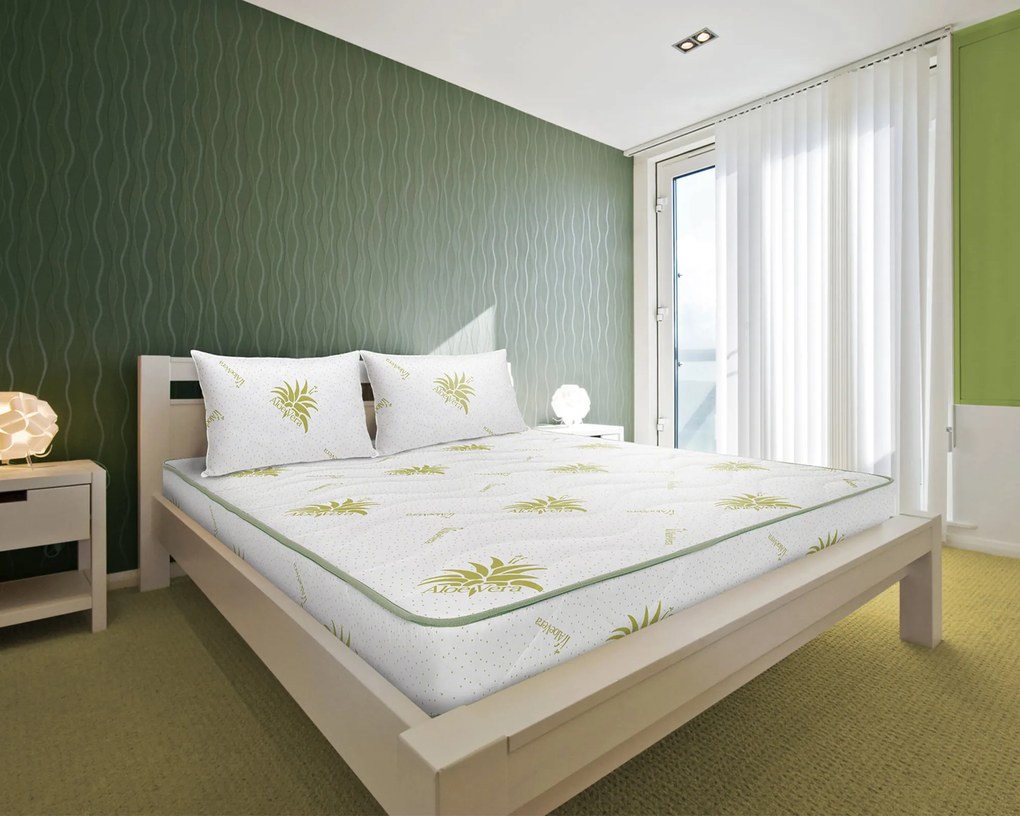Bedora Eco iSomn Matrac Csomag 180x200 cm, félkemény/kemény, ortopéd, 17 cm, anatómiai, Aloe Verával kezelt, antiallergén huzat
