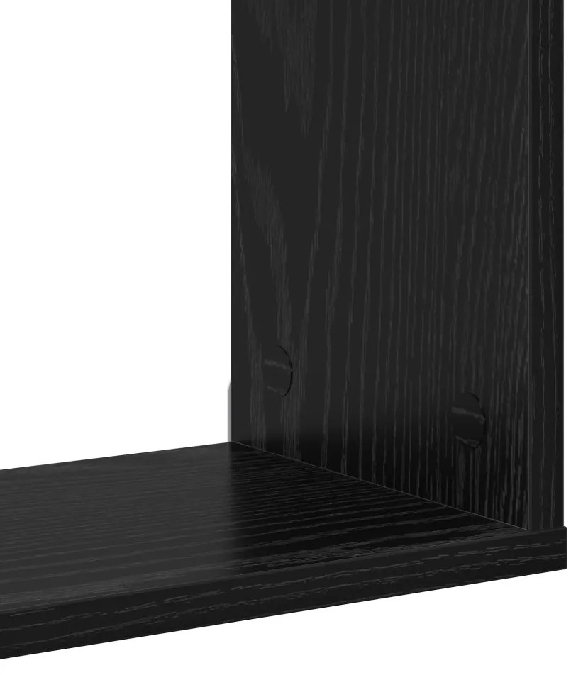 Falipolc Fekete tölgy 100x20x53 cm Mérnöki Fa