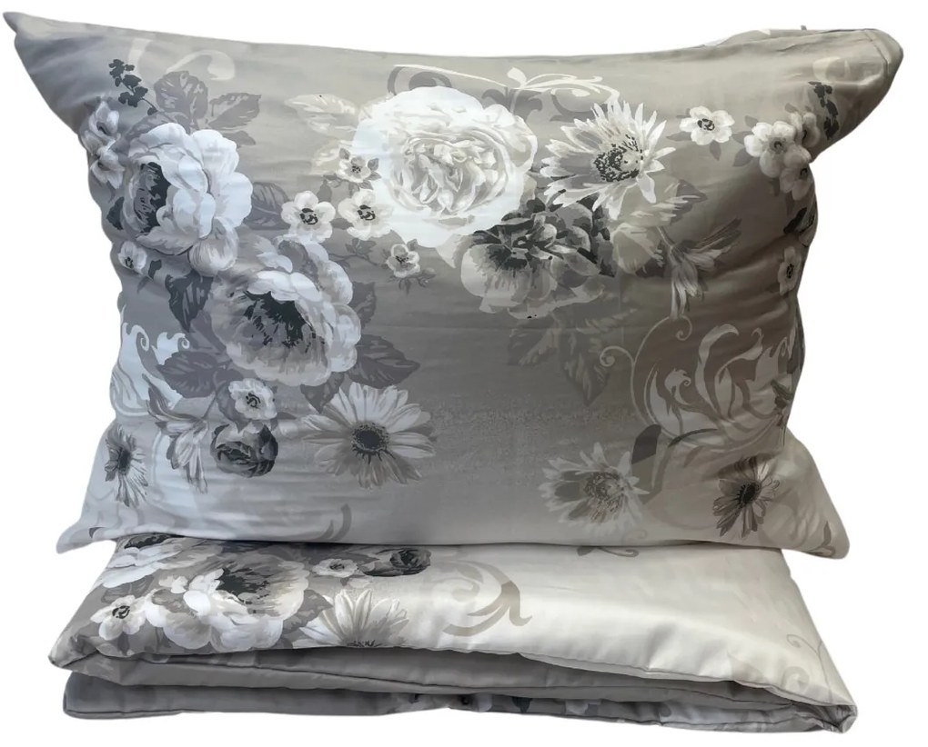 Pamut szatén ágynemű Monza TiaHome - 1x Párna 90x70cm, 1x Paplan 140x200cm