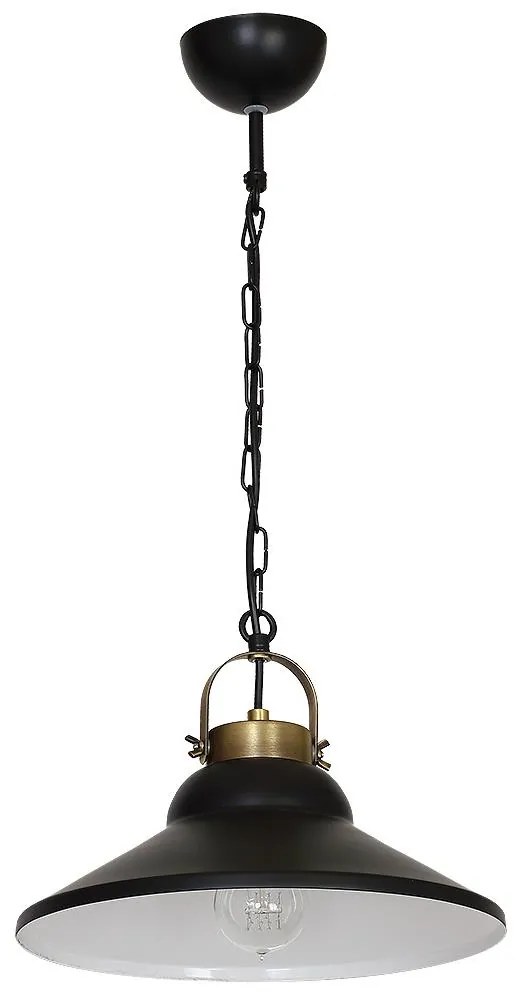 Csillár IRON 1 1xE27/60W fekete/bronz