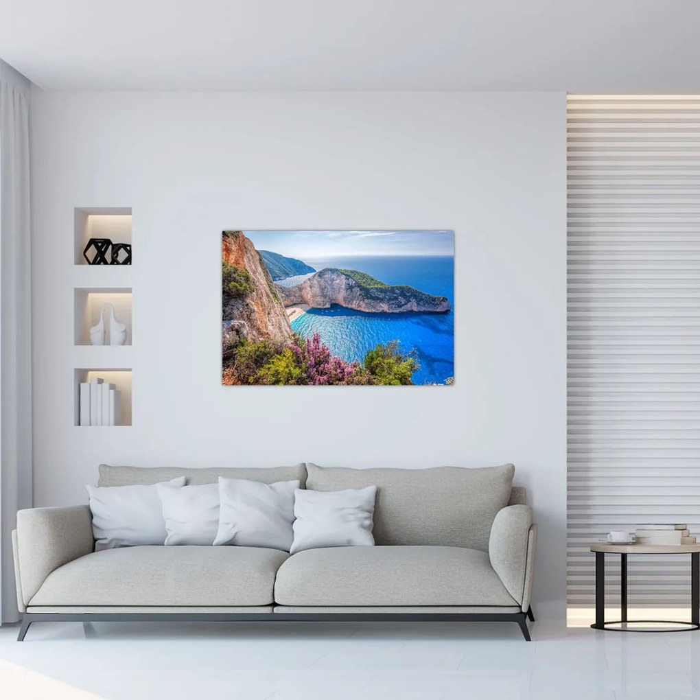 Kép - Navagio strand, Görögország (90x60 cm)