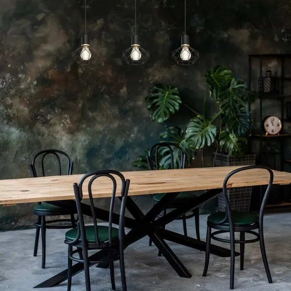 Rabalux 72242 - Csillár zsinóron FRAN 3xE27/40W/230V