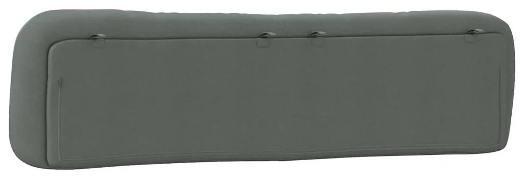 sötétszürke szövet fejtámla párna Hvar 200 cm