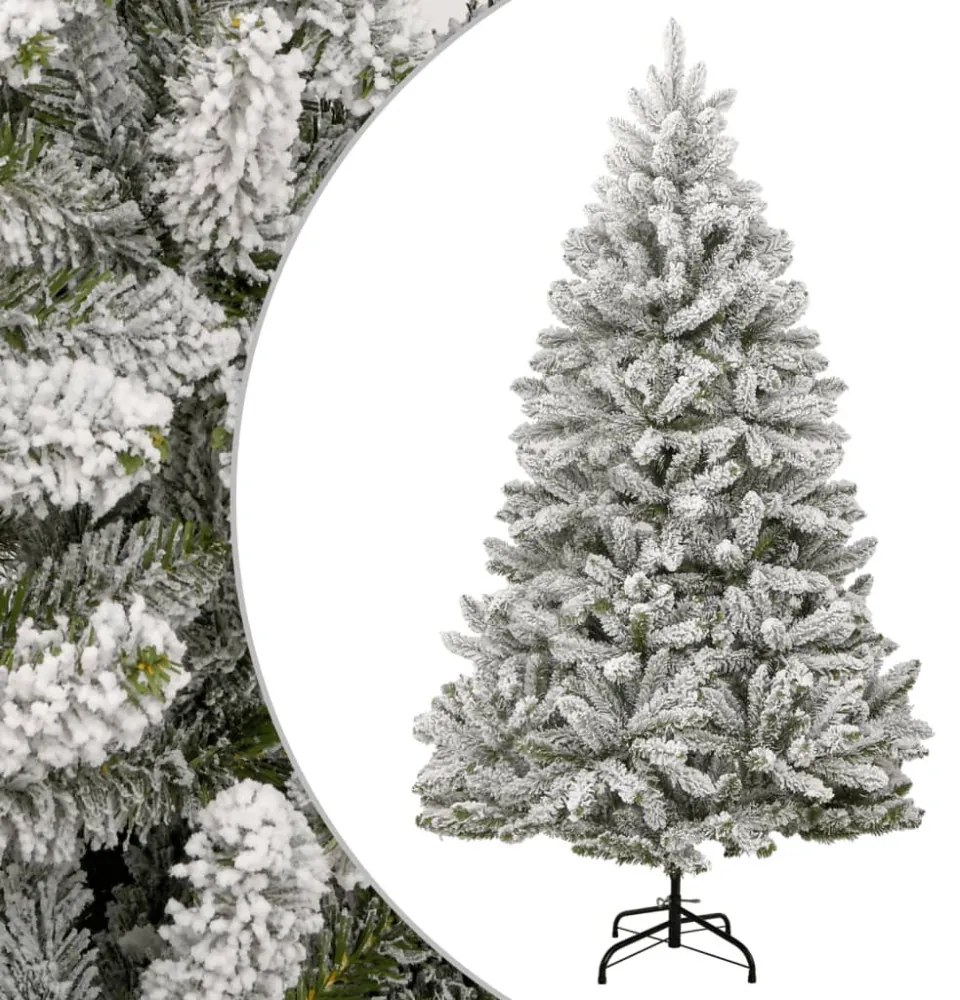 csuklópántos műkarácsonyfa hóval 270 cm