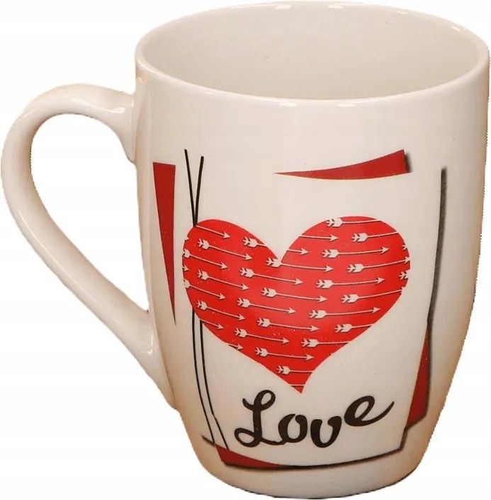 Kerámia bögre szív motívummal Dobozban Love 1db