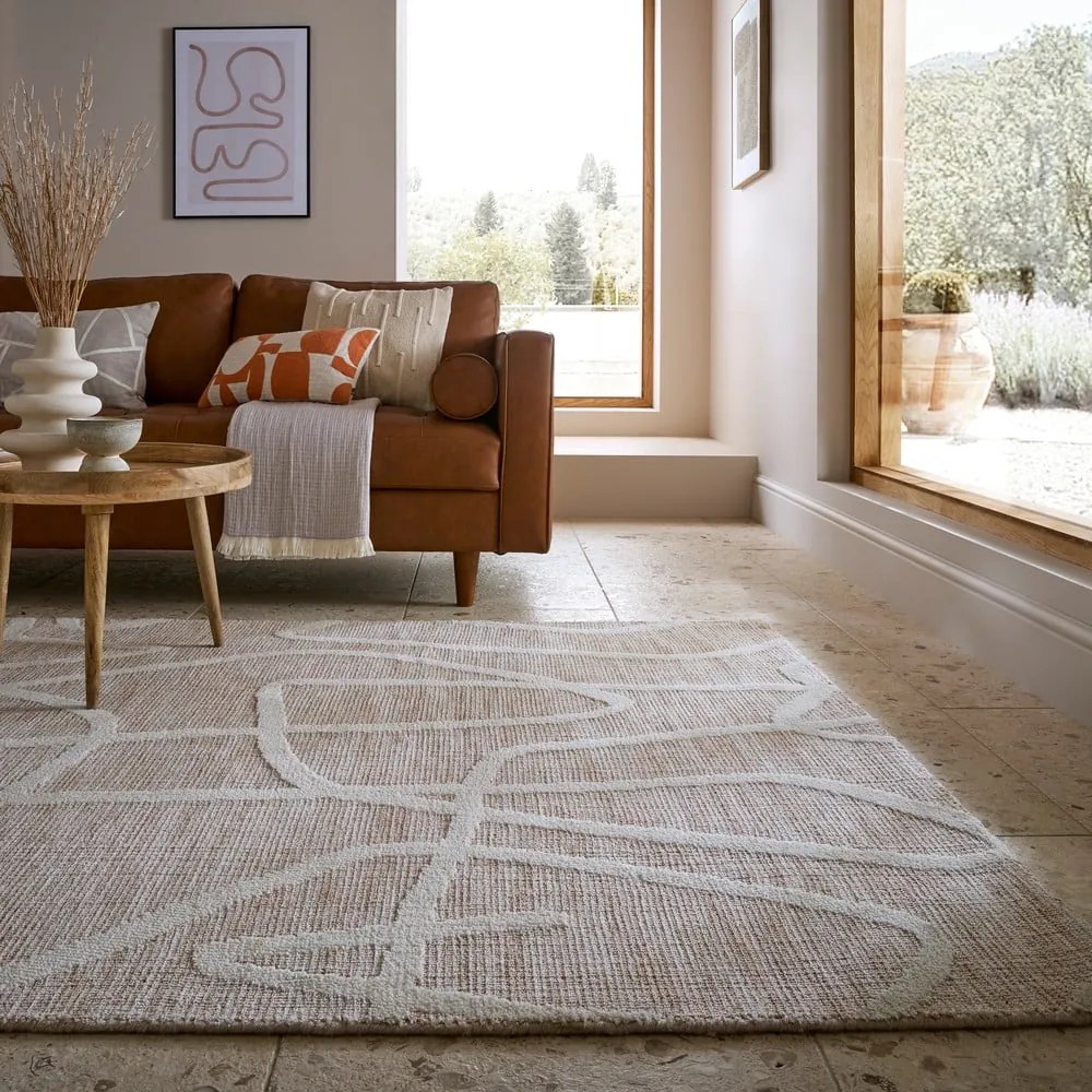 Bézs szőnyeg 120x170 cm Micah – Flair Rugs