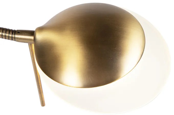 Modern állólámpa bronz, LED-del és dimmerrel - Lexus