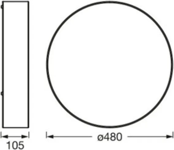 Osram - ORBIS PARIS mennyezeti lámpa 3xE27/15W/230V átm. 48 cm barna