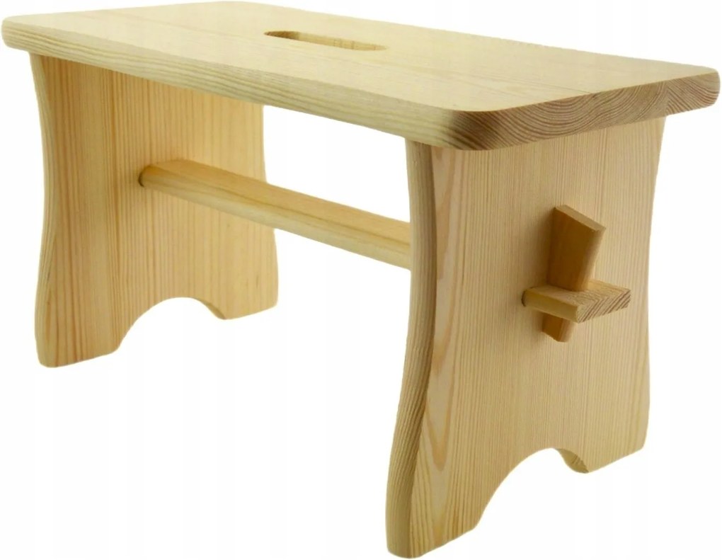 Lakkozott Szék Színtelen Zsámoly Fából Készült Zsidó Fsc