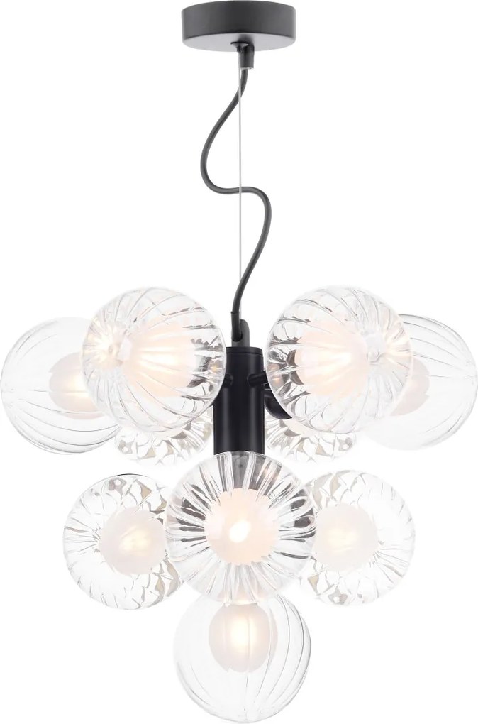 Dar Lighting modern függeszték vine matt fekete darvin2322-20