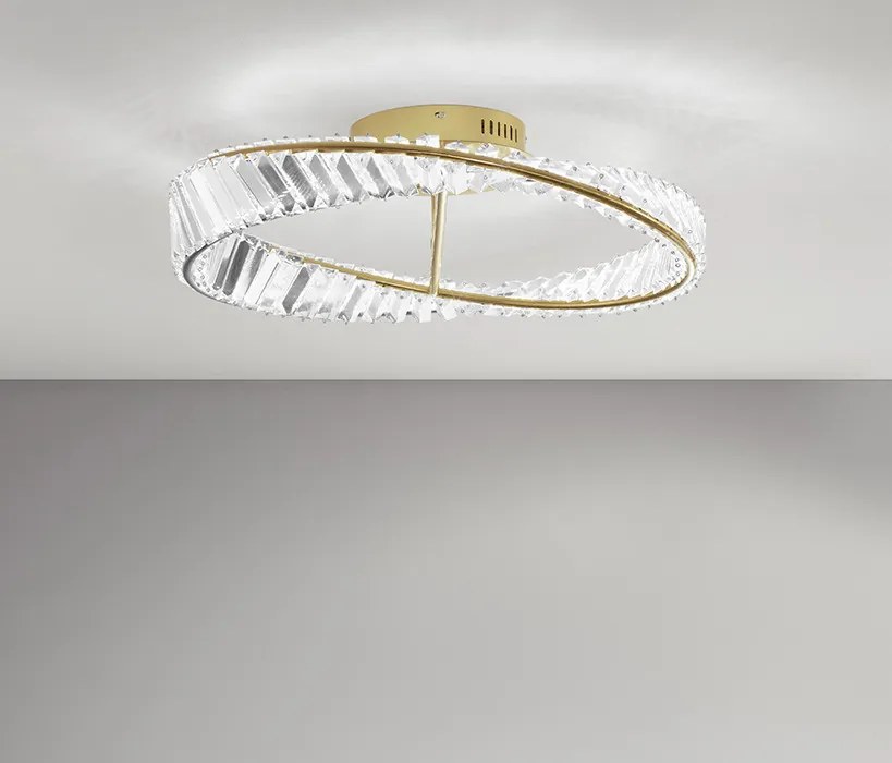 NOVA LUCE 9333060 AURELIA Kristály Mennyezeti Lámpa LED IP20