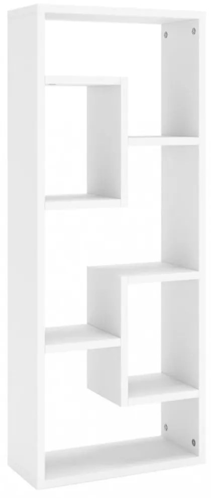 fehér szerelt fa fali polc 36 x 16 x 90 cm