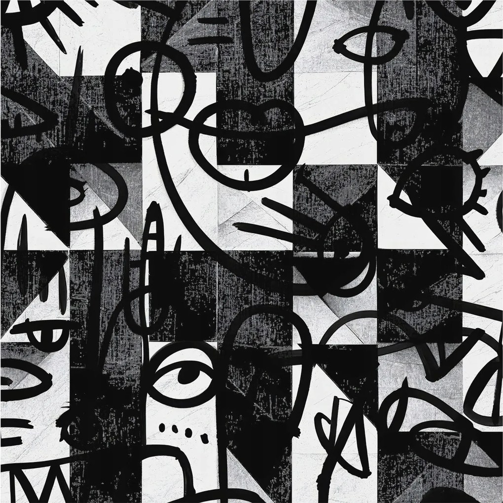 Flizelin tapéta Flizelin Fali Prémium Rajzos káosz 250x250