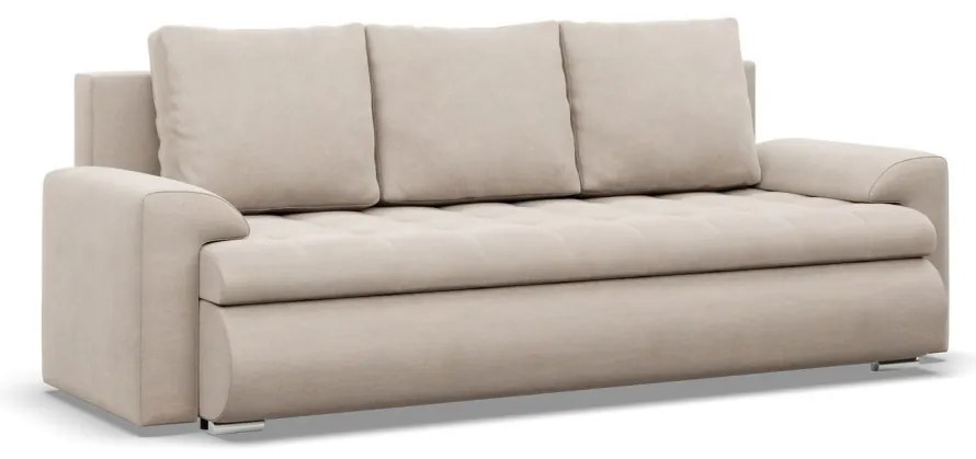 Tokio kanapéágy, bársony, bézs