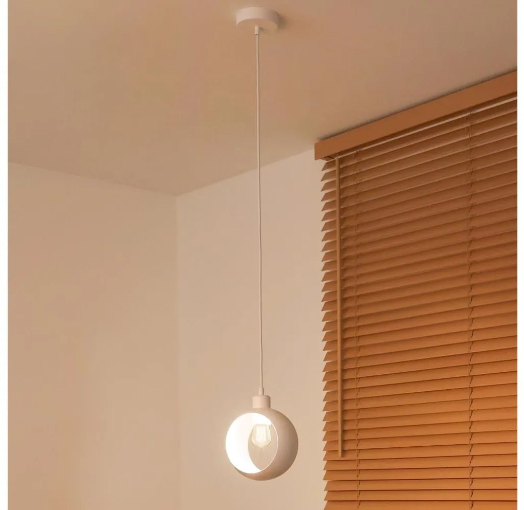 Duolla - Zsinóros függőlámpa IRONLINE 1xE27/15W/230V fehér