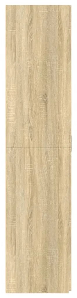 sonoma tölgy színű szerelt fa magasszekrény 70 x 42,5 x 185 cm