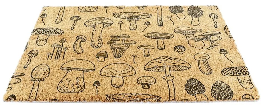 Kókuszrost lábtörlő 60x90 cm Mushrooms – Artsy Doormats
