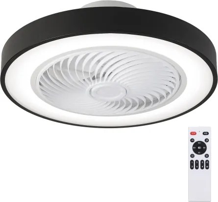 Brilagi-LED állítható lámpa ventilátorral LED/30W/230V 3000-6500K fekete+DO