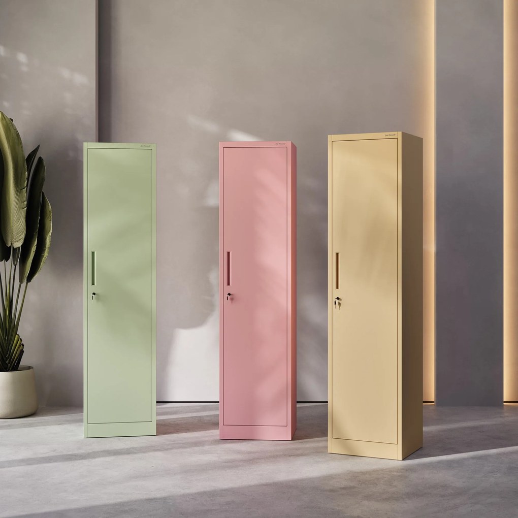 Magas irodai szekrény ALEX, 450 x 850 x 400 mm, Fresh Style: pasztellzöld